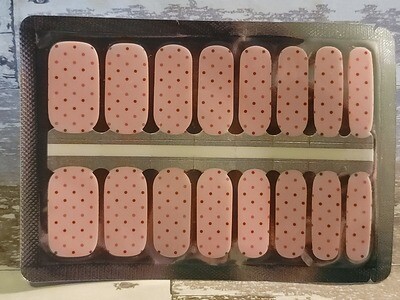 614- Pink with multi pink dots