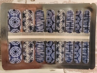 654-Voo Doo Tie Dye
(Blue &amp; White Tie Dye)