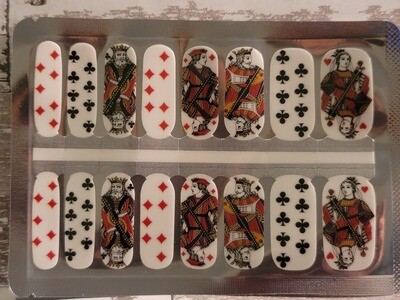 661- Red &amp; Black Poker Card