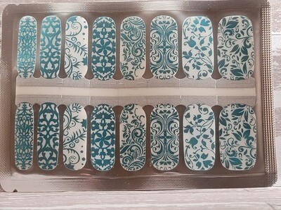 667- Turquoise Foil Decorative (Overlay)
