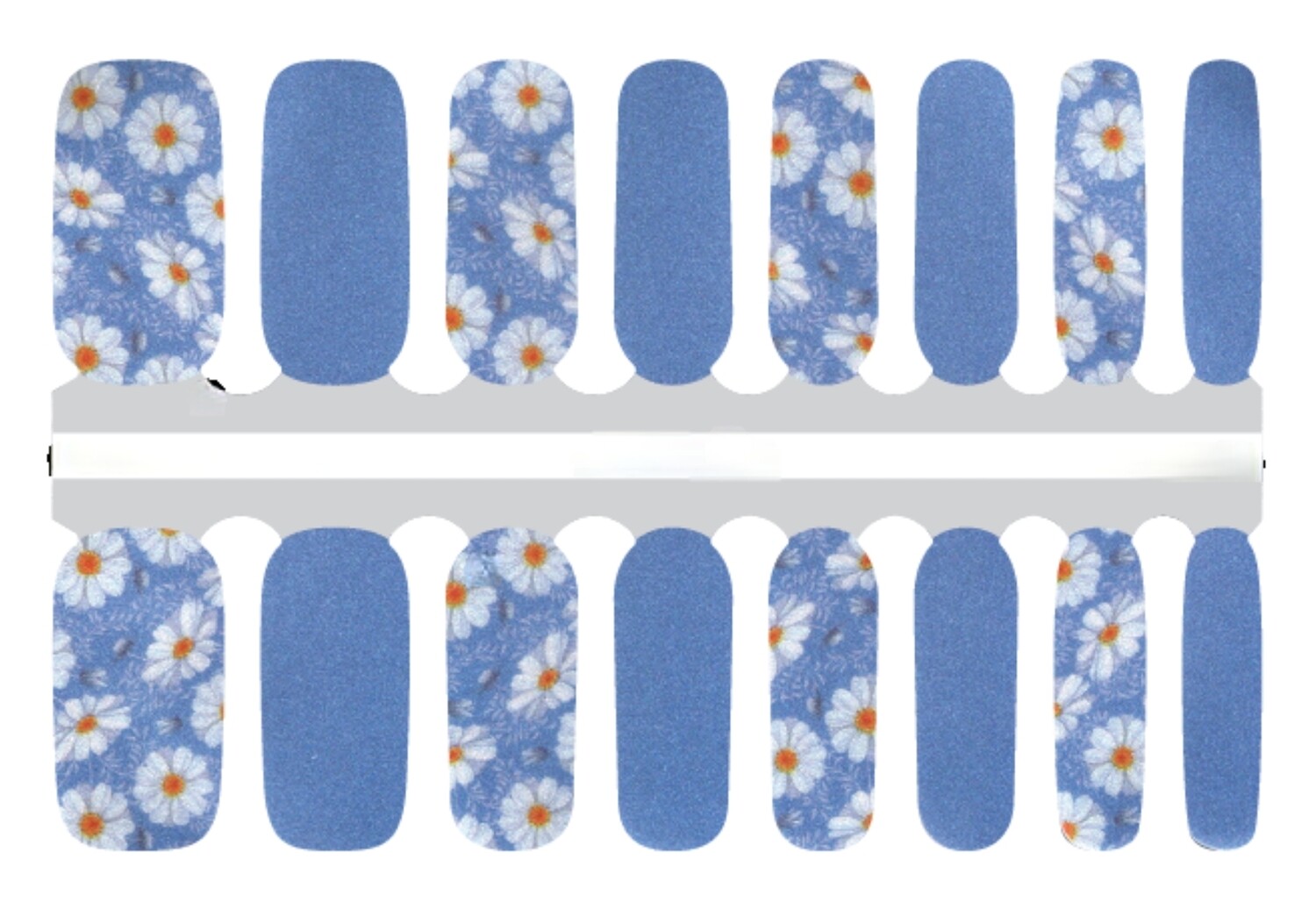 196- Blue Daisy Pearl Finish