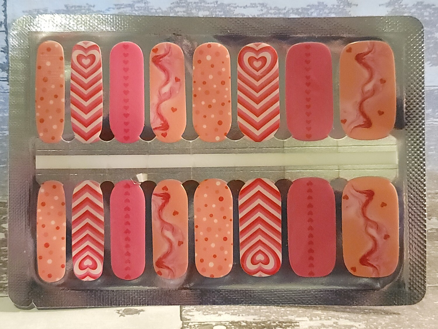 610- Pinks &amp; Peach with Hearts