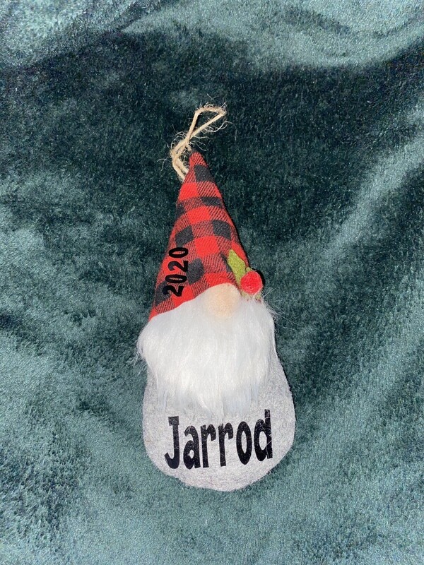 Personalized Gnome ornament