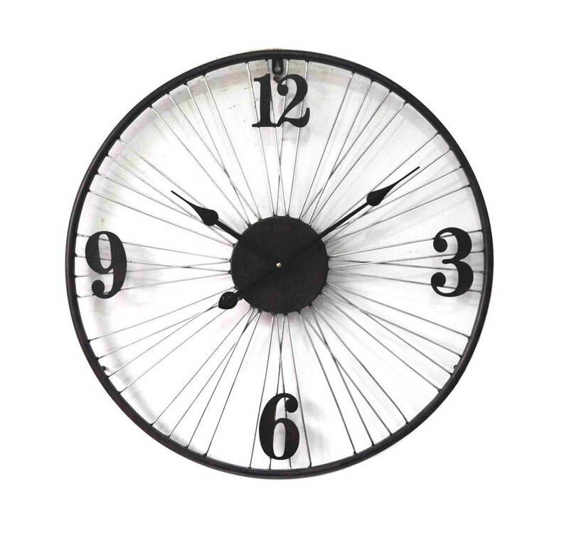 Horloge roue de métal