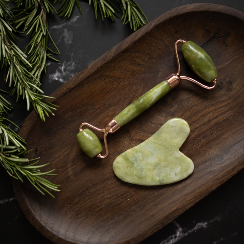 Jade Double Roller Face Massager