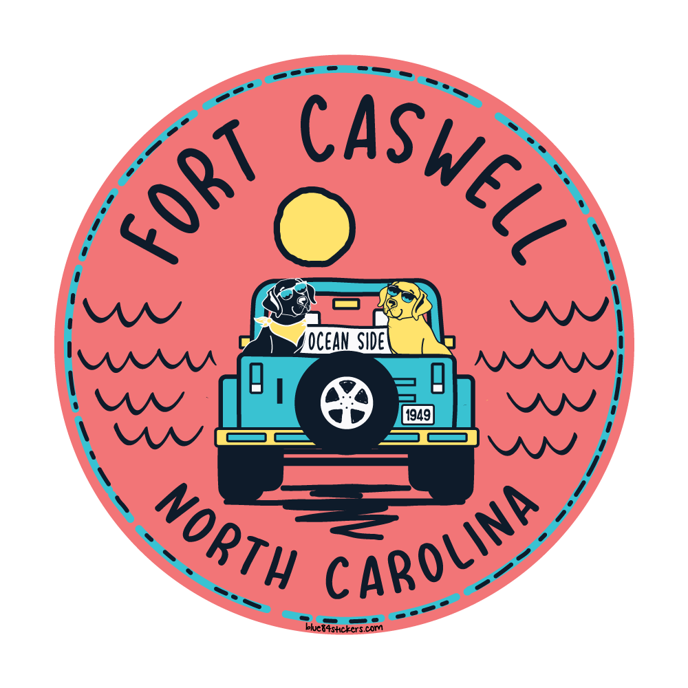 Jeep Fort Caswell Sticker
