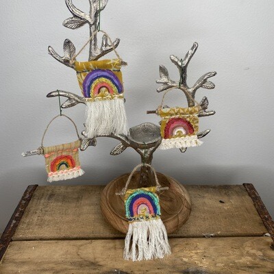 Kantha Rainbow Ornaments