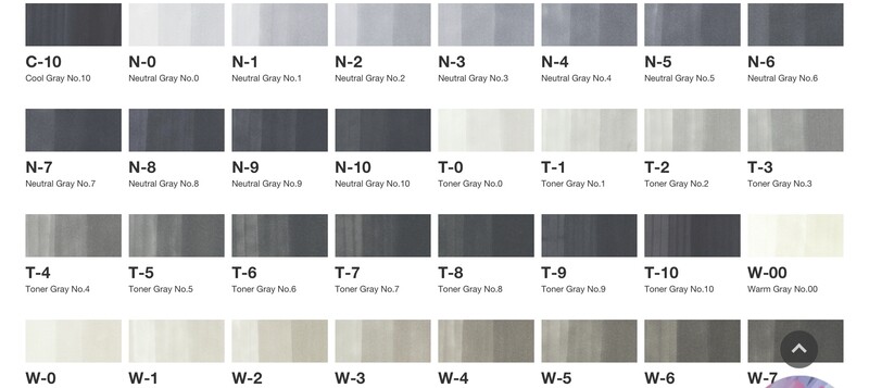 COPIC SKETCH GREY SERIES