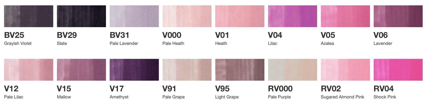 COPIC CIAO VIOLET SERIES