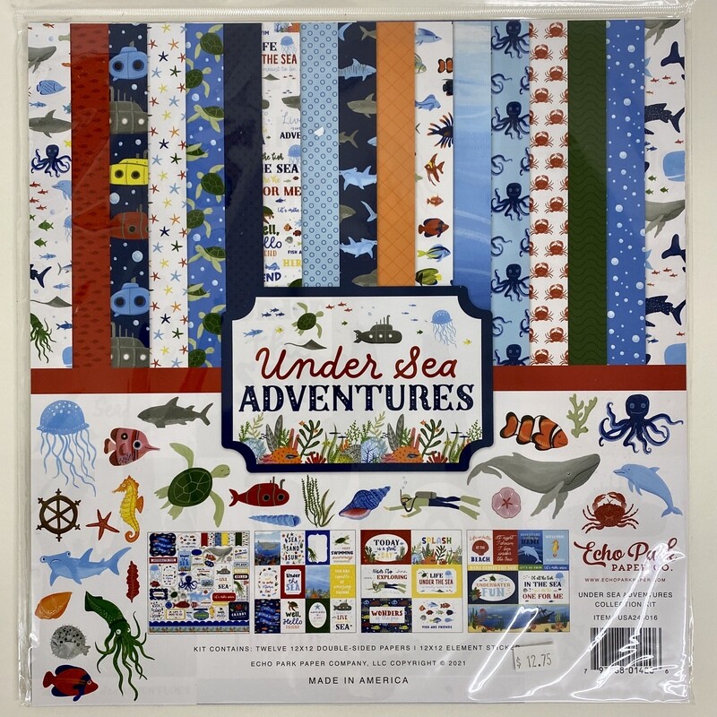 ECHO PARK UNDER THE SEA COLLECT KIT 12x12