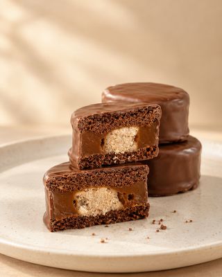 Chocolate Alfajor with Dulce de Leche &amp; Mantecol