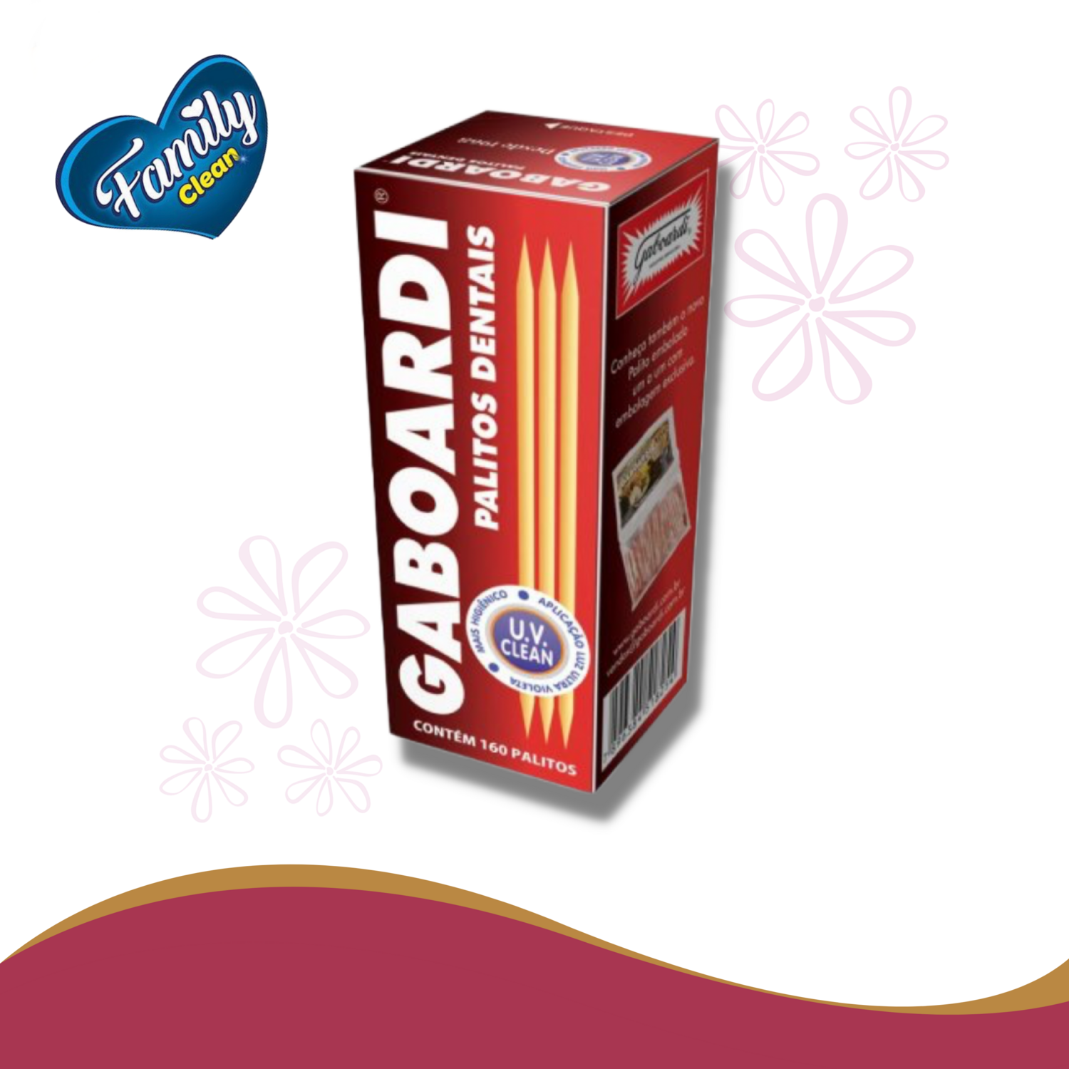 PALITO DENTAL GABOARDI 160 UNIDADES