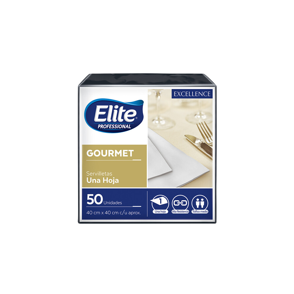 SERVILLETAS ELITE SV GOURMET EXCELLENCE NEGRA