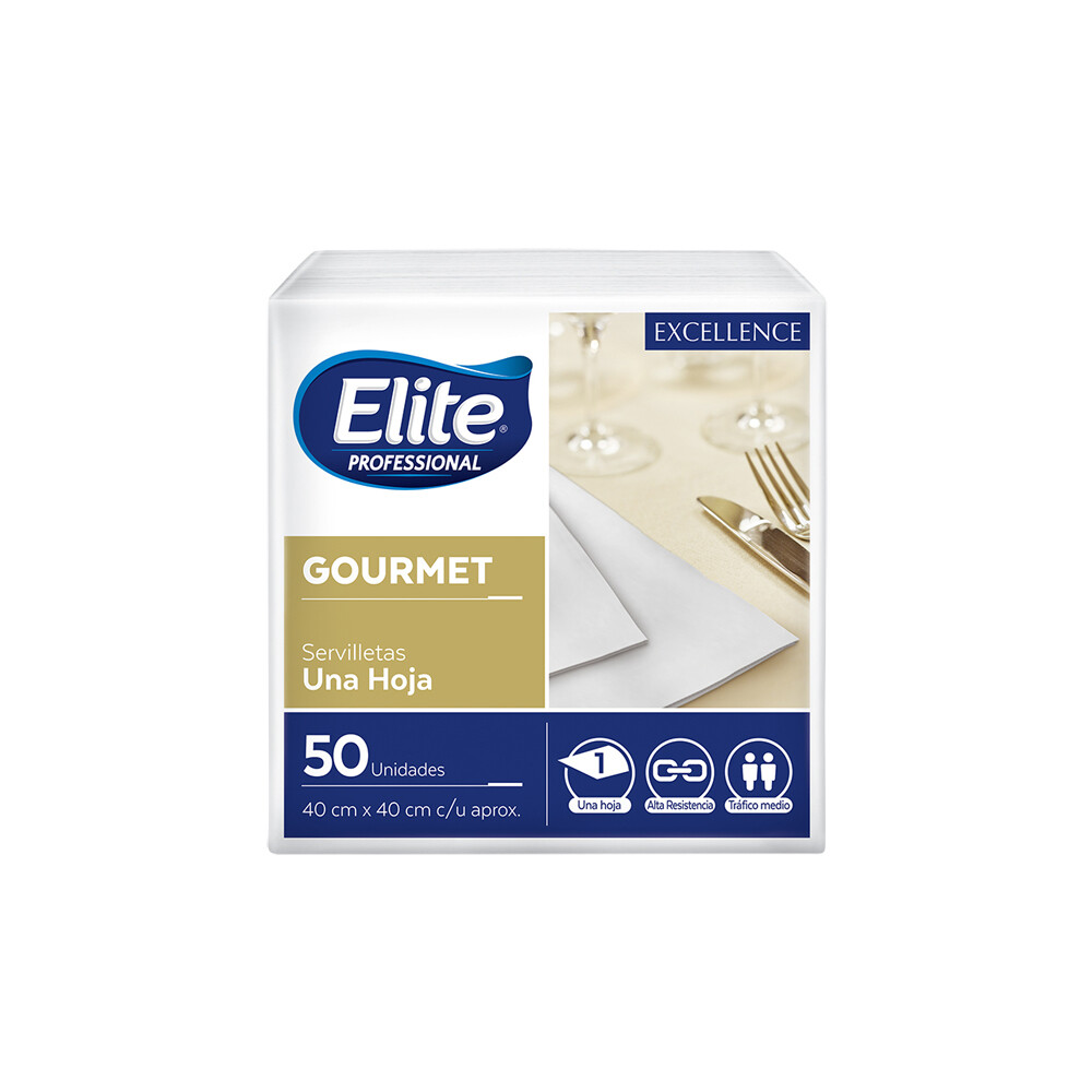 SERVILLETAS ELITE SV GOURMET EXCELLENCE BLANCA