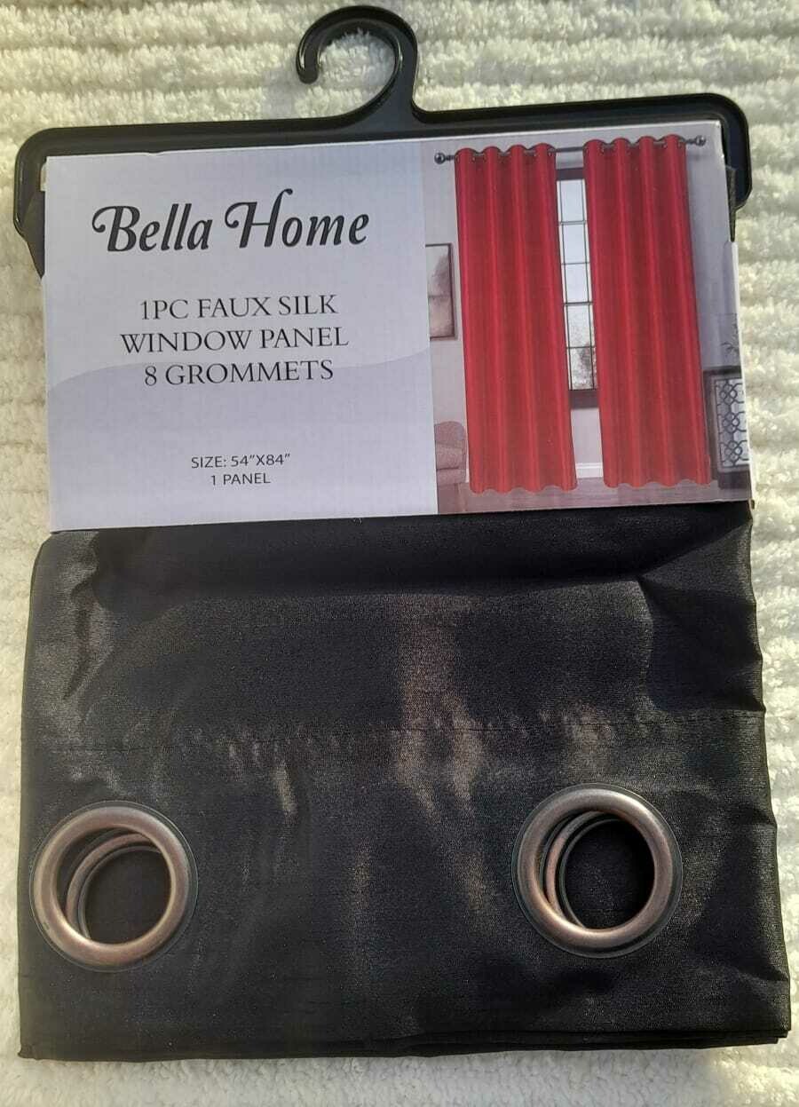 FAUX SILK WINDOW CURTAIN
