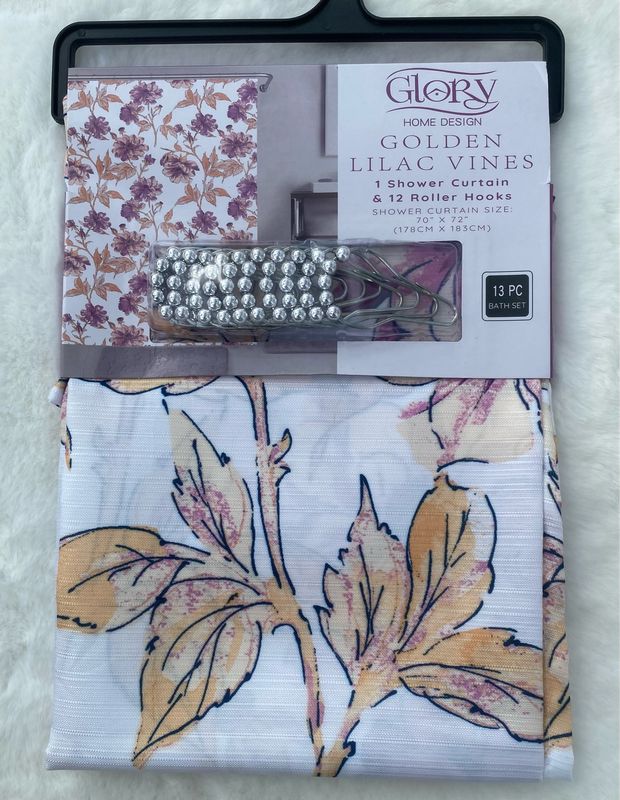 13pcs Shower Curtain