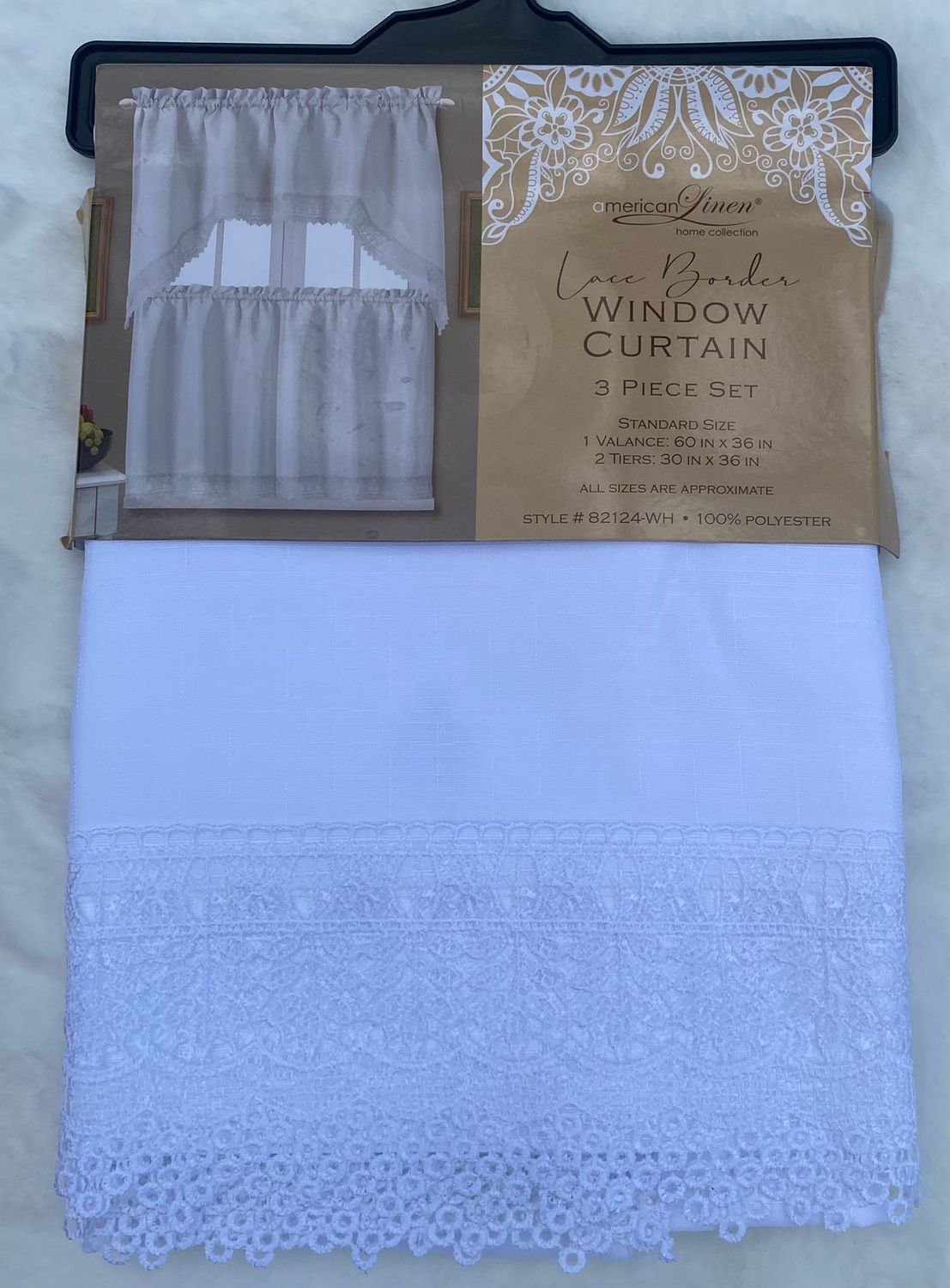 3pc kitchen curtain set