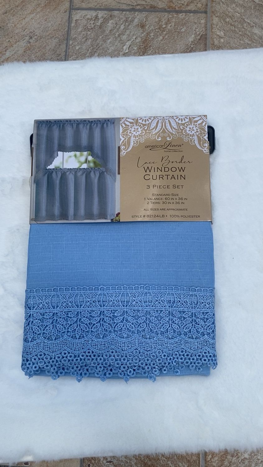 3pc kitchen curtain set