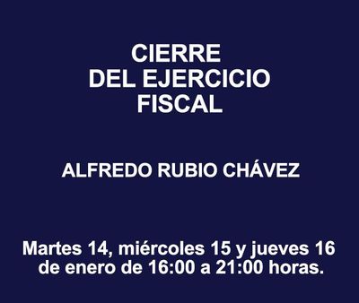CIERRE DEL EJERCICIO FISCAL 2025