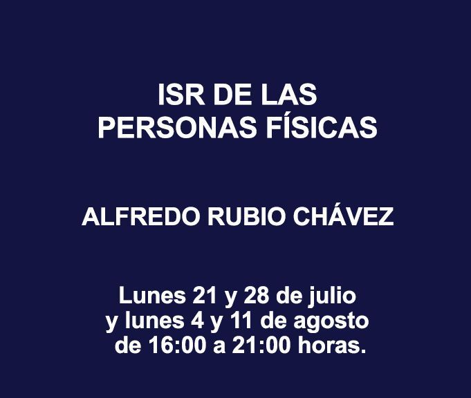 ISR DE LAS PERSONAS FÍSICAS