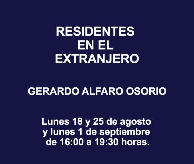 RESIDENTES EN EL EXTRANJERO