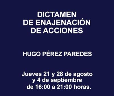 DICTAMEN DE ENAJENACIÓN DE ACCIONES