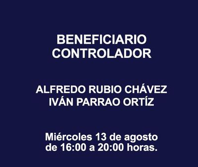 BENEFICIARIO CONTROLADOR