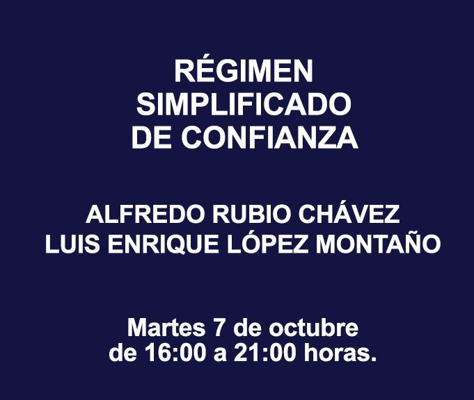 RÉGIMEN SIMPLIFICADO DE CONFIANZA
