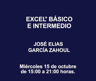 EXCEL® BÁSICO E INTERMEDIO