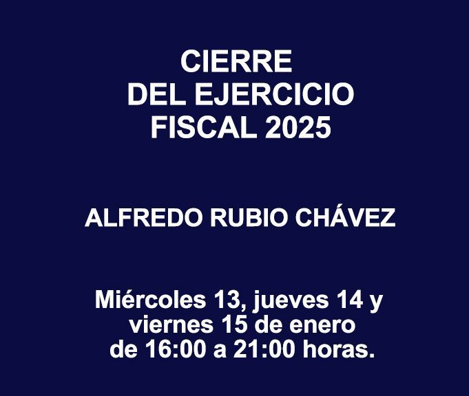 CIERRE DEL EJERCICIO FISCAL 2025
