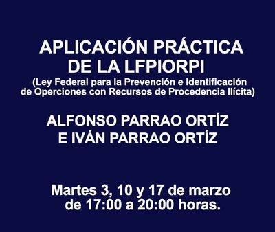 APLICACIÓN PRÁCTICA DE LA LFPIORPI