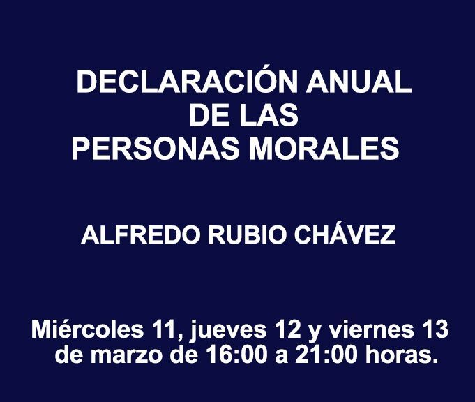 DECLARACIÓN ANUAL DE LAS PERSONAS MORALES