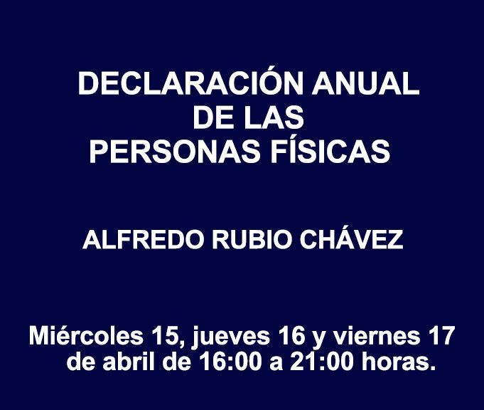 DECLARACIÓN ANUAL DE LAS PERSONAS FISICAS