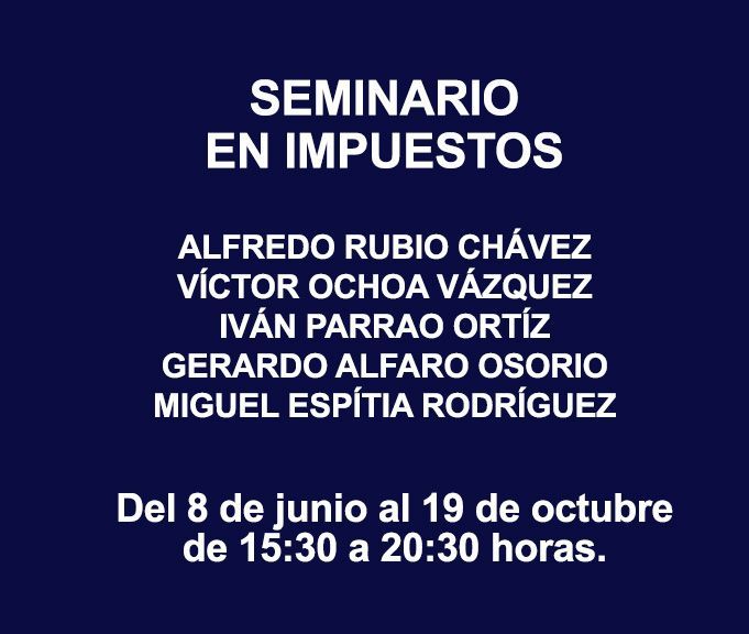 SEMINARIO EN IMPUESTOS