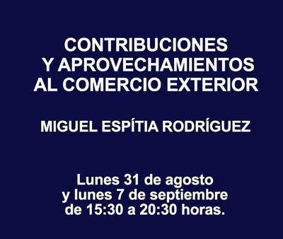 CONTRIBUCIONES Y APROVECHAMIENTOS AL COMERCIO EXTERIOR