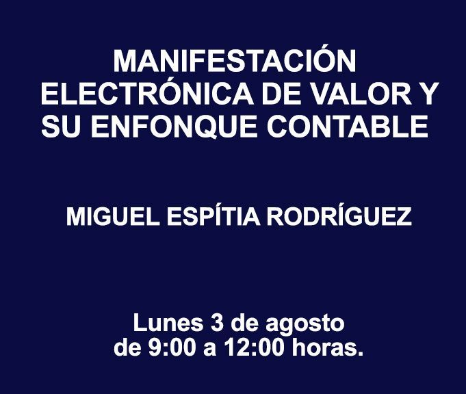 MANIFESTACIÓN ELECTRÓNICA DE VALOR Y SU ENFOQUE CONTABLE