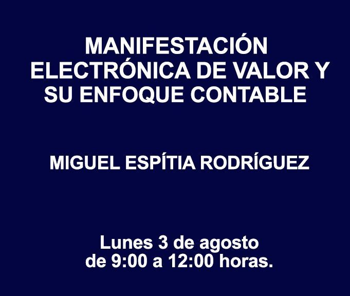 MANIFESTACIÓN ELECTRÓNICA DE VALOR Y SU ENFOQUE CONTABLE