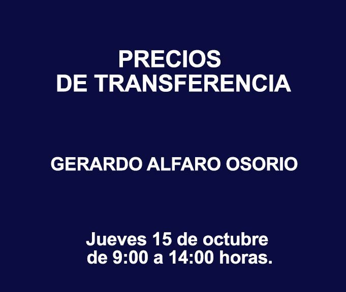 PRECIOS DE TRANSFERENCIA