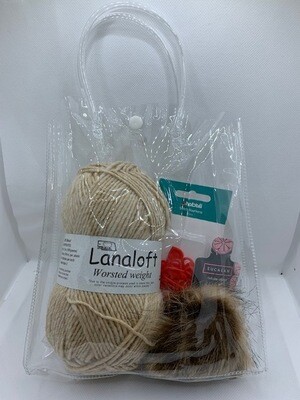 Beginner Knit Kit Buckwheat