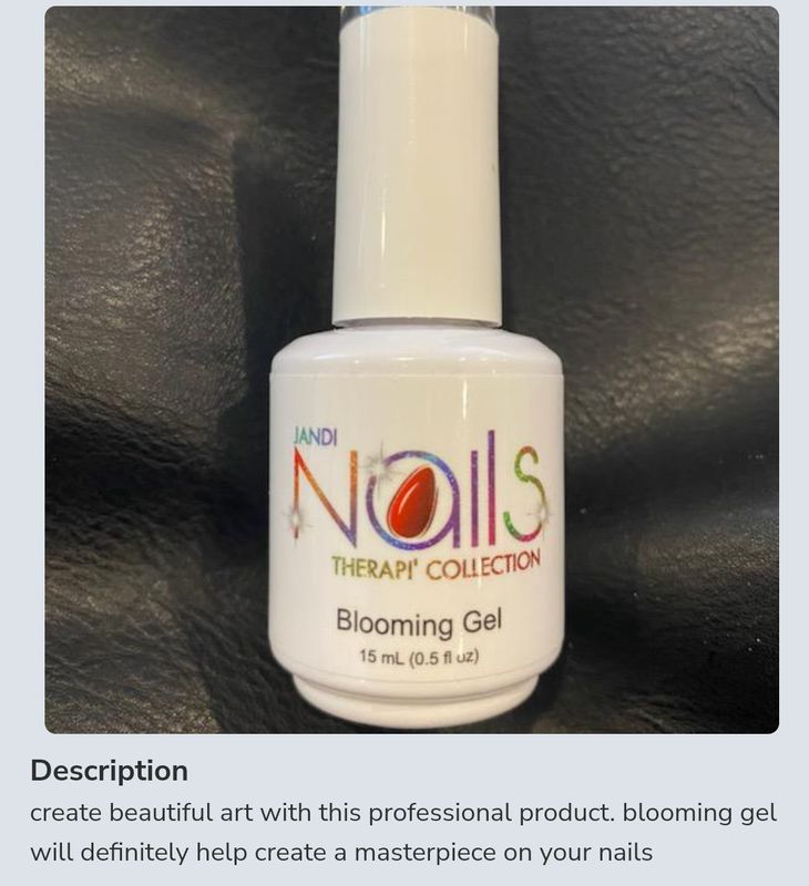Blooming gel