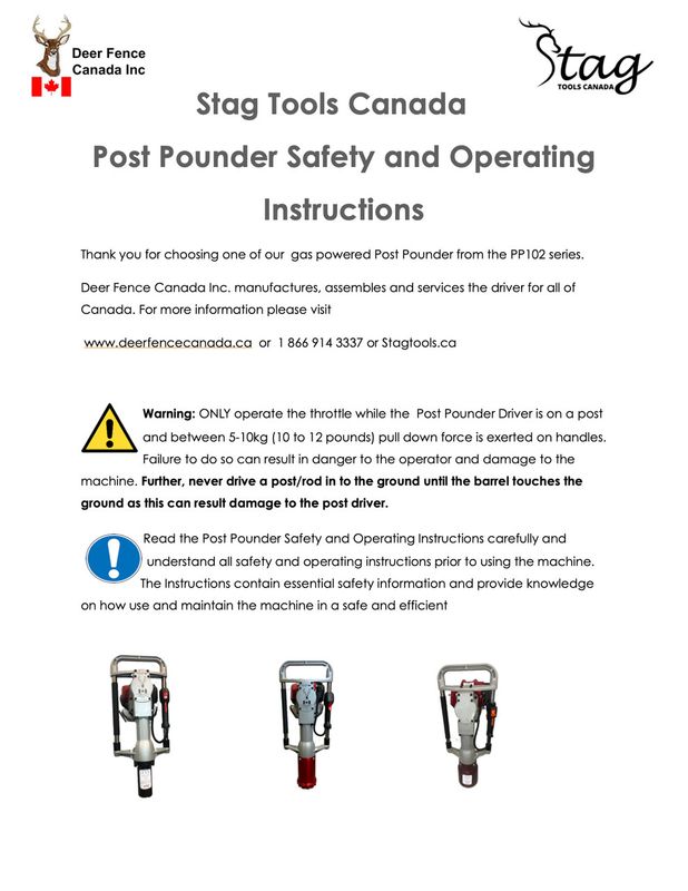 PP102 User Manual and Safety instructions
