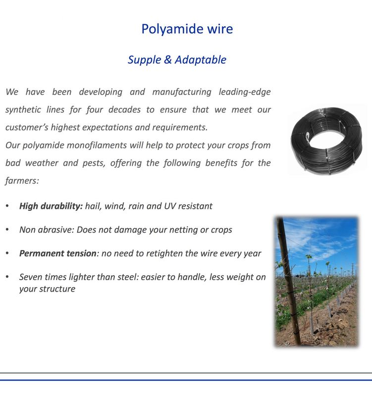 Polyamide Cable v Steel Wire