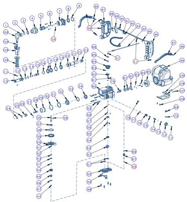SDS MAX  Drive /Drill Spare parts