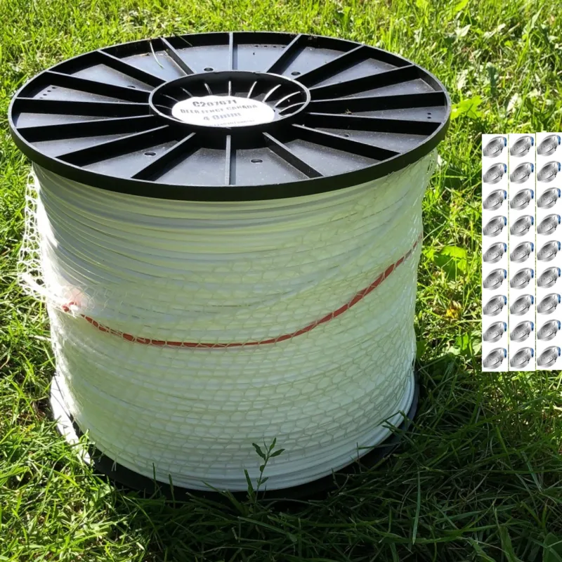 Horse Fence Cable  Kit 2493 White 4mm