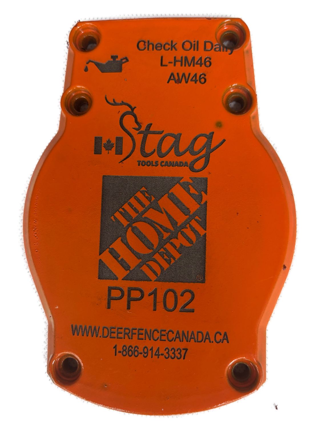 Stag Tool  Face Plate Laser Print Company Name
