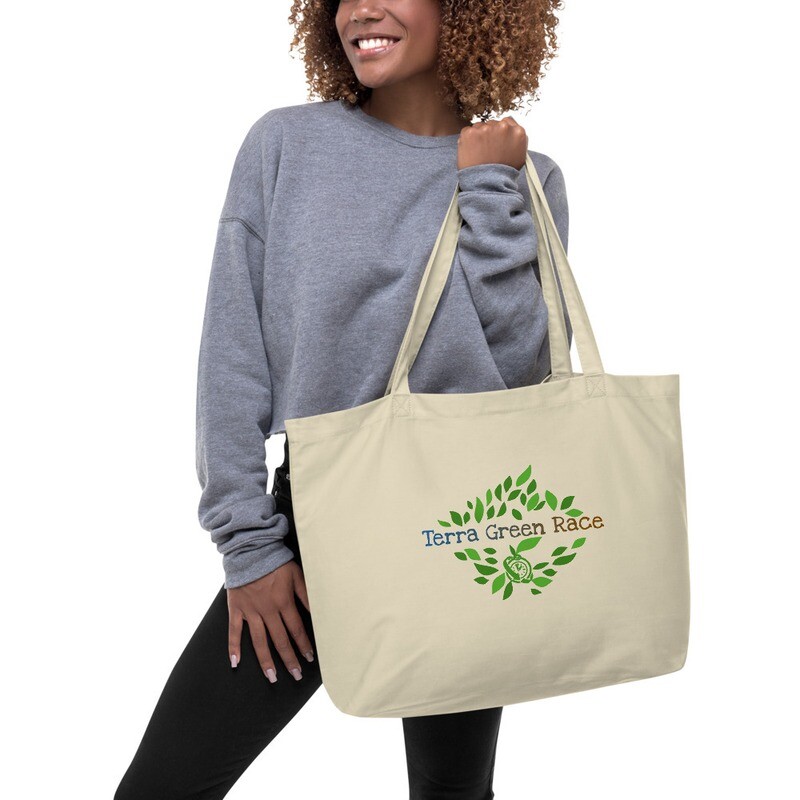 Large organic tote bag