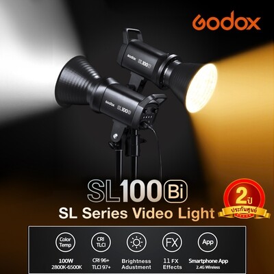 Godox LED SL100Bi - LED Video Light  [ SL100 Bi - Color  2800K-6500K ] Bowen Mount - รับประกันศูนย์ GodoxThailand 2ปี