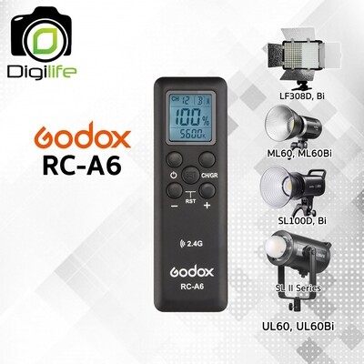Godox RC-A6 Remote Control For LF308D,Bi / ML60,Bi / UL60-Bi / SL100D,Bi / SL II Series