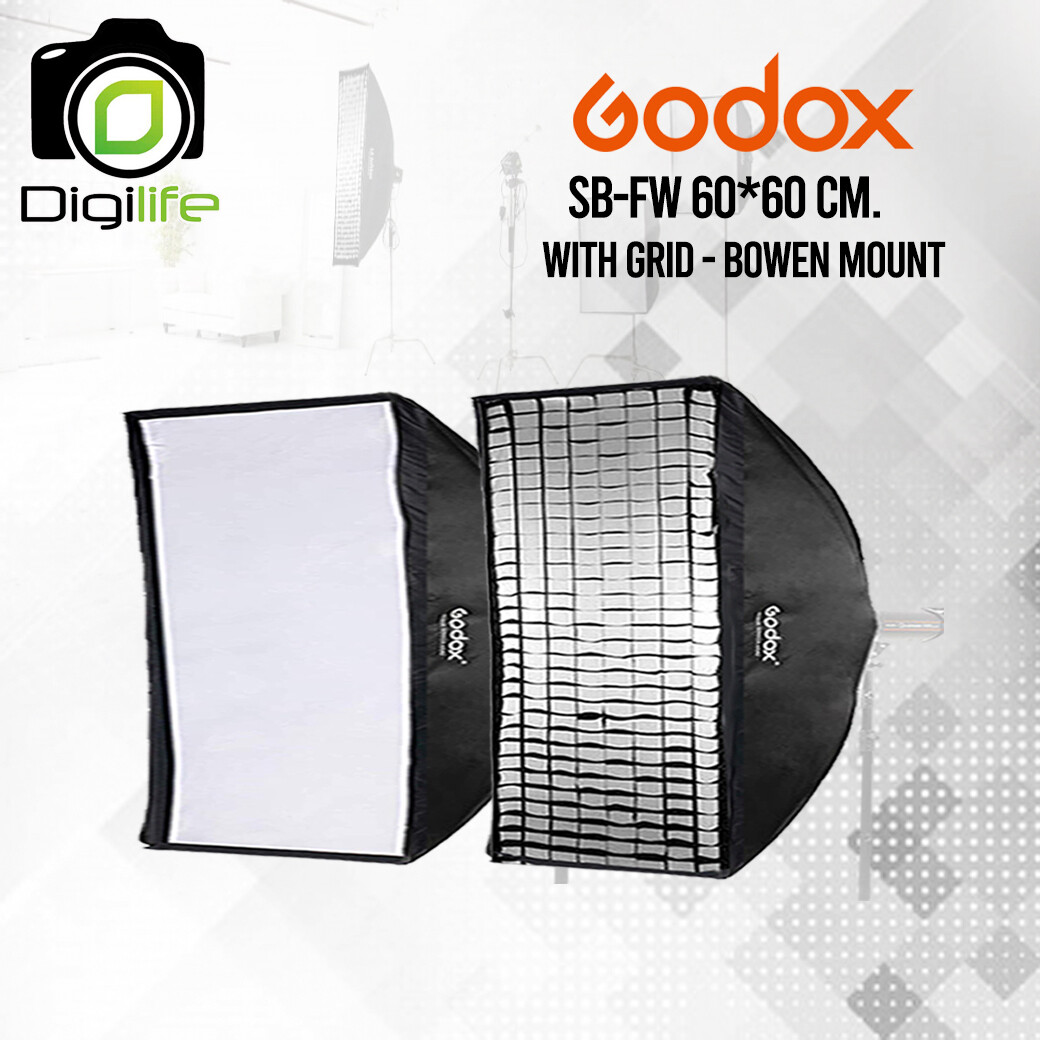Godox Softbox SB-FW 60*60 cm. With Grid  [ Bowen Mount ] วิดีโอรีวิว , Live , ถ่ายรูปติบัตร , สตูดิโอ