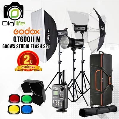 Godox Studio Flash QT600IIM-D ** Set ** ( QT600 II M - 600w ) - Bowen Mount - รับประกันศูนย์ GodoxThailand 2ปี